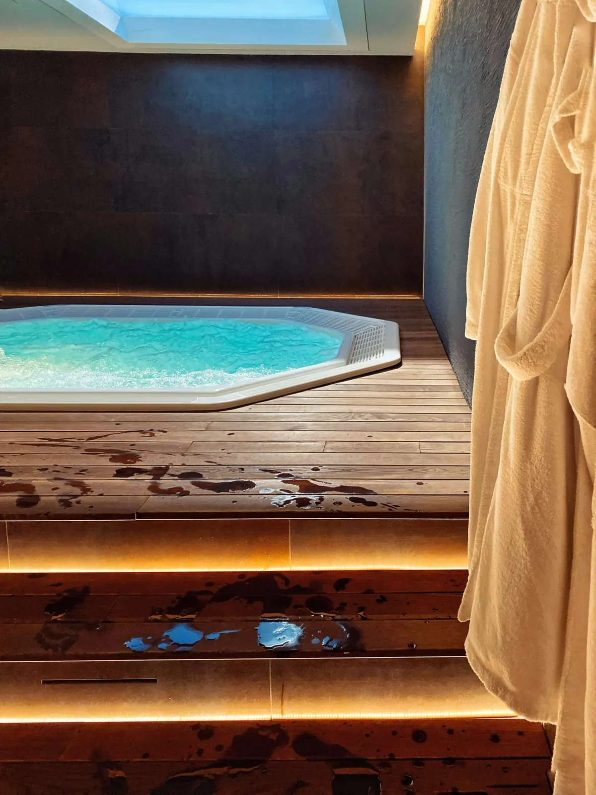 Panel de control de un jacuzzi con código de error en Tenerife